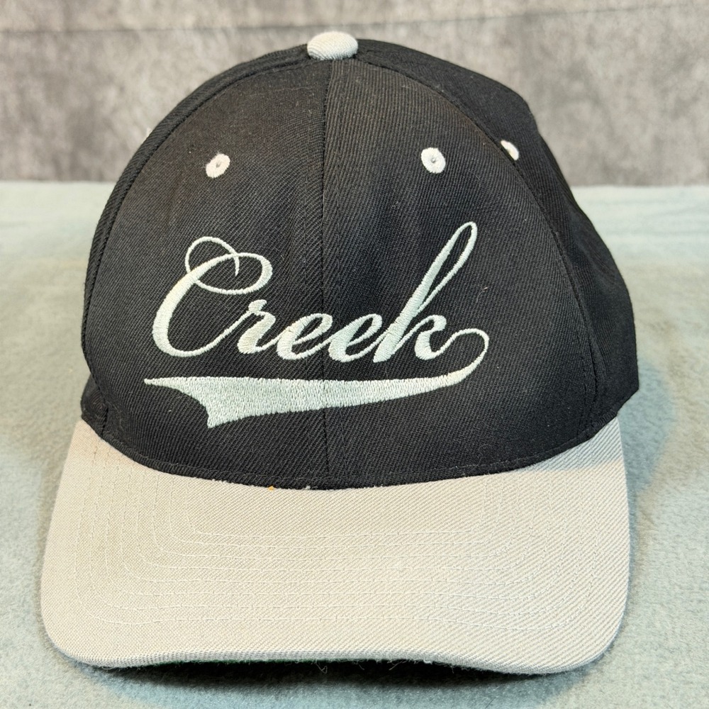 Yupoong The Classics Creek 2013 Snapback Hat Black Grey Mens Baseball‎ Cap